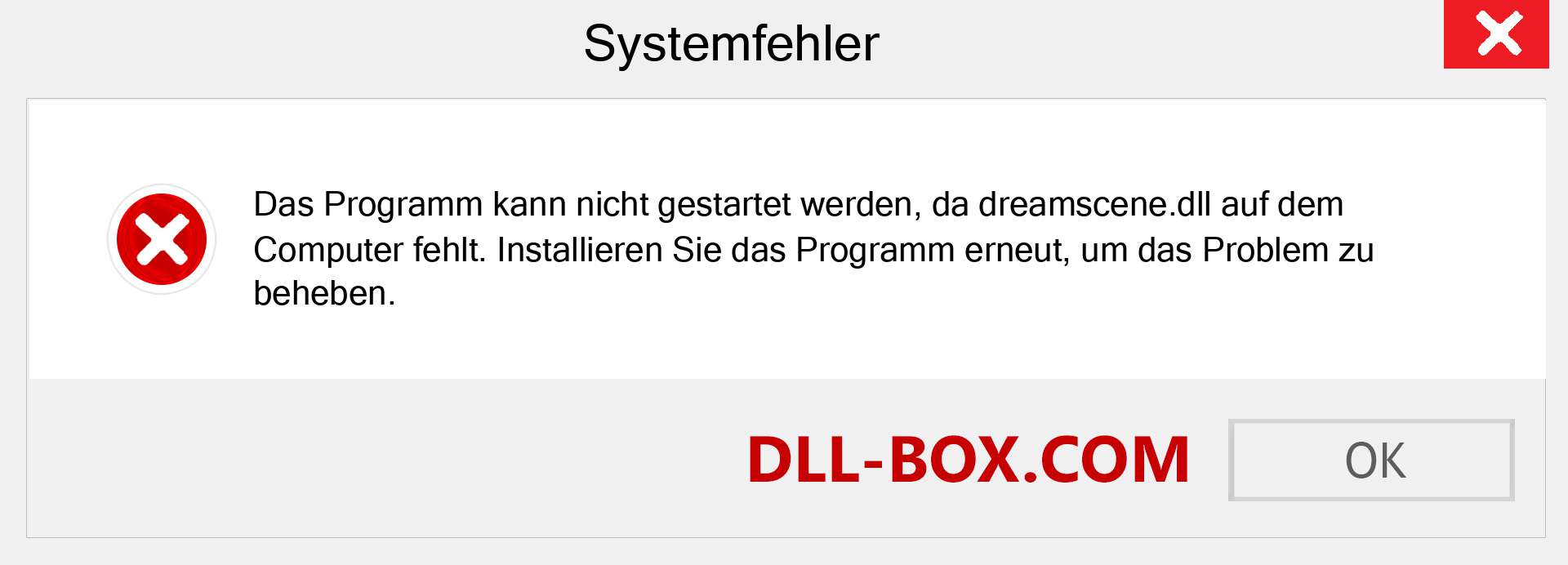 dreamscene.dll-Datei fehlt?. Download für Windows 7, 8, 10 - Fix dreamscene dll Missing Error unter Windows, Fotos, Bildern